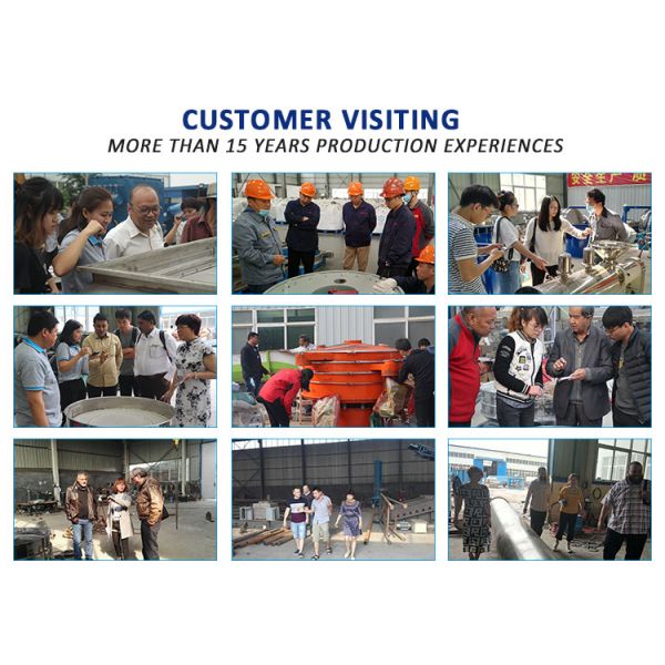 380V 220V Circular Vibrating Screen Separator Straight Discharge Screen