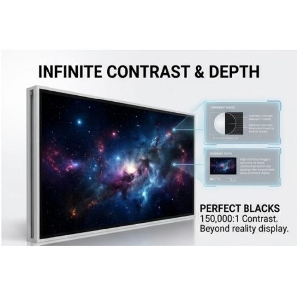 55 Inch 4K High Brightness Self-Luminous Transparent OLED Display for Premium Commercial Applications