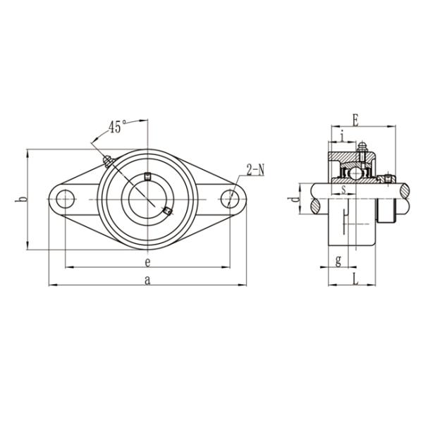 Flange Mount 2 Bolt Pillow Block Bearing Eccentric Locking Collar 440c With Wide Inner Ring SHCFLU204