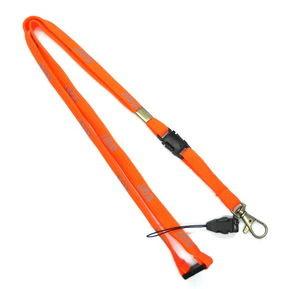Buy cheap Orange Custom Breakaway Neck Lanyards For Cell Phone / Exhibition Card product