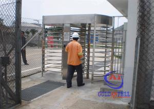 China Mifare Card Automatic Full Height Turnstiles Prison / Bank / Construction IP62 50Hz on sale