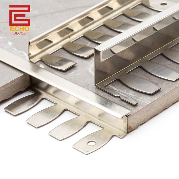 Metal Curved Flexible Floor Transition Strips For Tile Or Wood Laminate Flooring