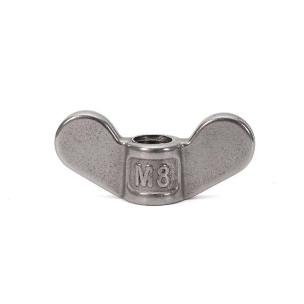 Metric Measurement System Stainless Steel SS304 316 Wing Horn Nuts M15-M45 for CNC Machining Mining Fasteners Customized Size