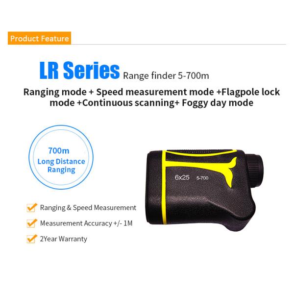 Measurement Distance 6X Golf Laser Rangefinder With Slope 905nm Laser diode
