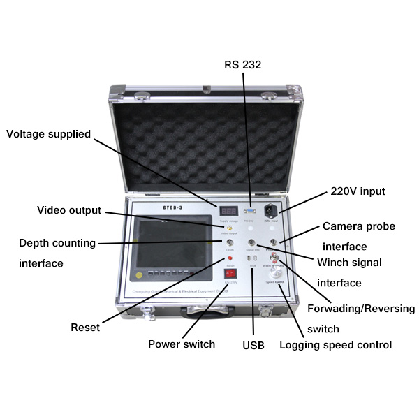 hot sale deep underwater well inspection camera borehole inspecting Camera System