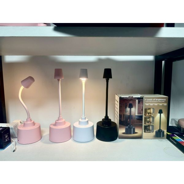 Modern LED Light Table Lamp Outdoor Indoor Rechargeable Cordless Simple Sleek Design