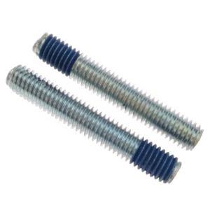 Buy cheap Steel Custom Fasteners Thread Stud Bolt M5 Rod Headless Blue Nylock Locking product