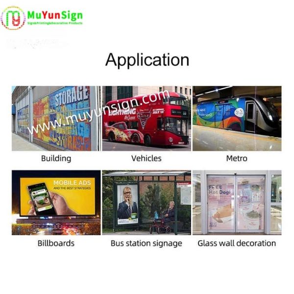 One Way Vision Perforated Film Printable Adhesive Vinyl For Metro Wraps
