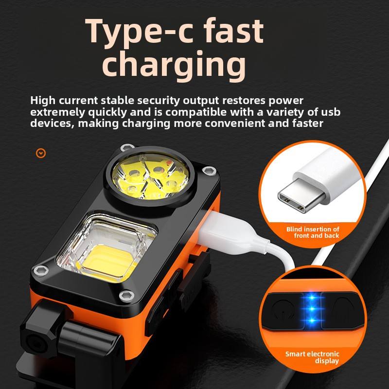 New Product LED Strong Head Lamp USB Charging Multi-function Outdoor Head Lamp Night Run Head Lamp COB Head Lamp