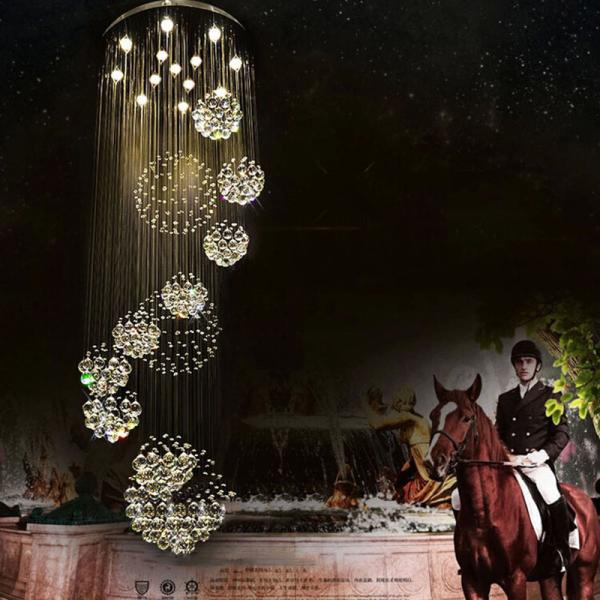 Modern K9 LED Crystal Chandelier Crystal Lamp entrance light(WH-NC-29)
