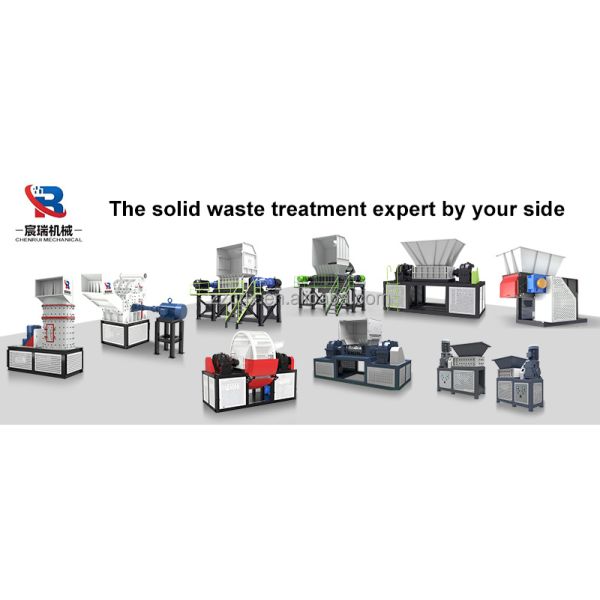 Multi-Function Double Shaft Shredder for Mixed Waste Metal Plastic Tire Wood