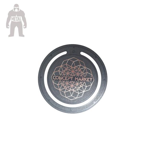 Engraved Plain Photo Stainless Steel Coasters By Brushed Finished Surface Colorful