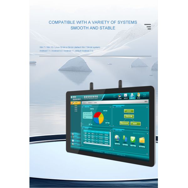 Embedded Pc Panel Win Linux Os All in One Ip65 Flat Android Touch Panel Pc With Front Camera Android Touch Screen Pc