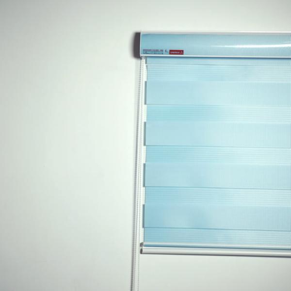 33" Rolling Double Sided Layer Window Curtain Blinds