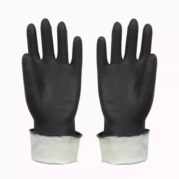 Industry working gloves blue nylon nitrile foam safety working gloves black nitrile gloves