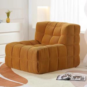 China Waffle Type Brown Corduroy Armchair Recliner Contemporary Velvet on sale