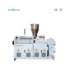 Buy cheap Counter Rotating Conical Twin Screw Extruder Plastic PVC 40 Rpm product