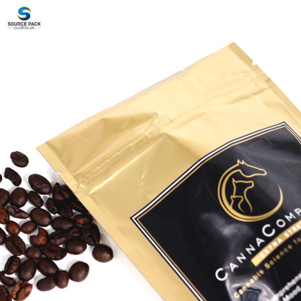 Zipper Top Custom Plastic Weed Packaging Bag Stand Up Pouch