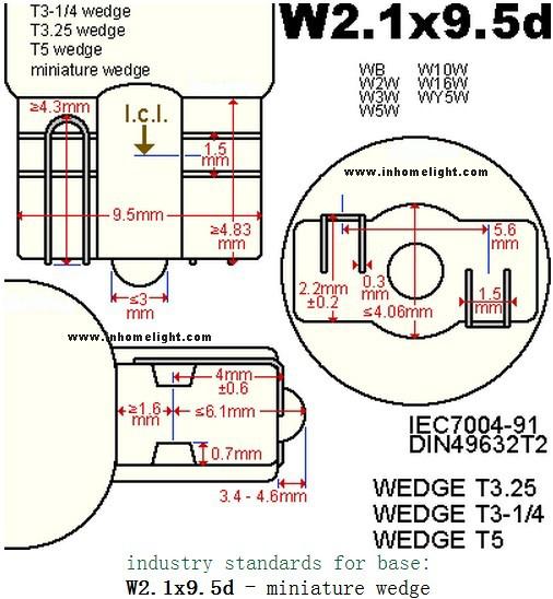Wedge T10 5050 SMD LED Indicator Bulbs Car Light Bulbs 12V / 24V