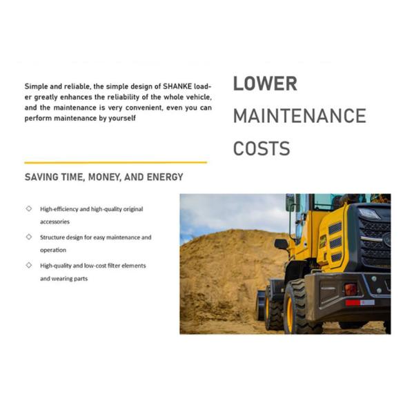 Multifunctional 2 Ton Wheel Loader Small For Construction Agriculture