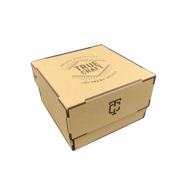 Natural Brown Decorative Cardboard Gift Boxes CE Certification Eco - Friendly
