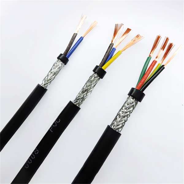 RVVP Shielded Control Cables Copper Conductor 450V / 750V For Industrial Applications