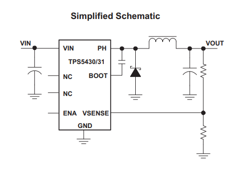 TPS54327DDAR Switching Regulator IC 3A Reg Buck Adjustable Step Down Converter