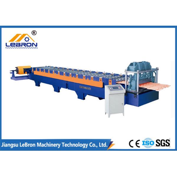 2018 new type color steel glazed tile roll forming machine PLC control automatic made in china
