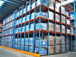 Buy cheap Commercial Metal Racking System , Heavy Duty Drive In Pallet Racking product