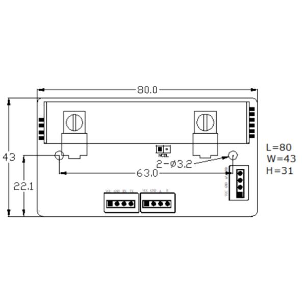 120mA Infrared Methane Gas Sensor Module with 0-50000ppm Detection Range