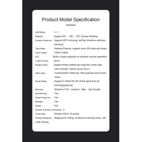 TX RX QuickShare Wireless Presenter Audio Video ClickShare For TV Projector Monitor