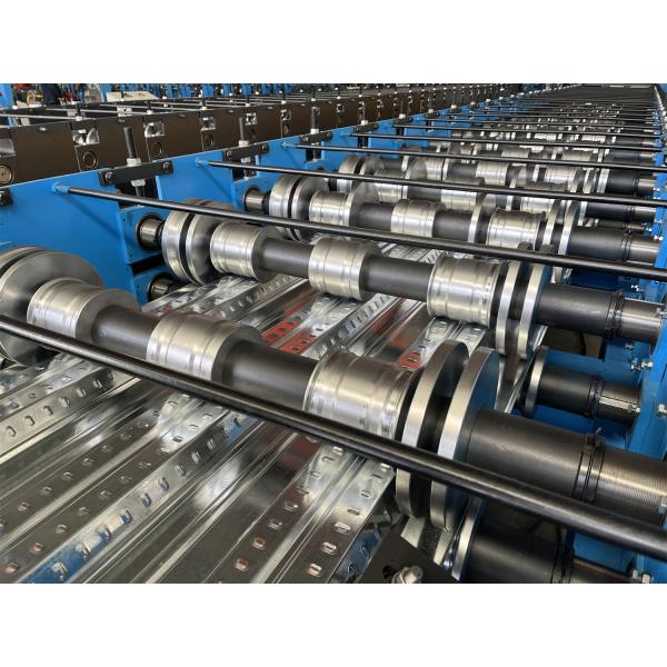 10-15m/min Forming Speed Floor Deck Roll Forming Machine Customized With 1 Station Embossing