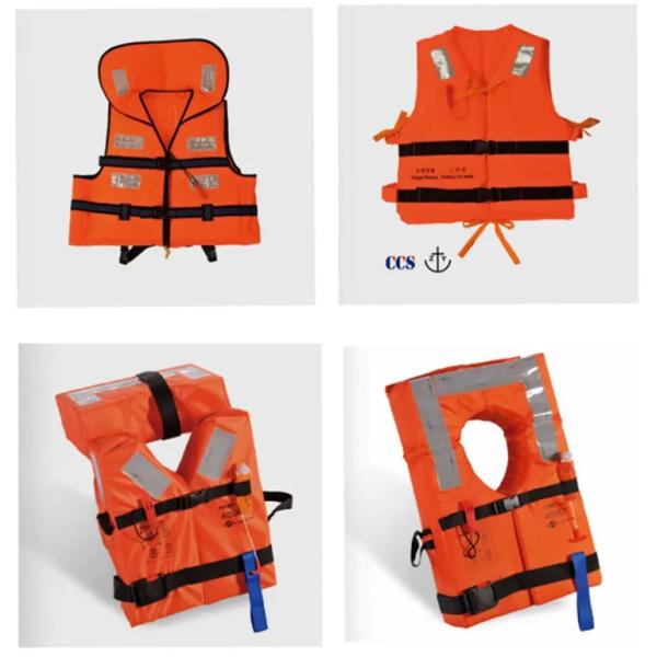 EPE Foam Adults Life Vest Jacket Polyester 150N Marine Commercial Vessels