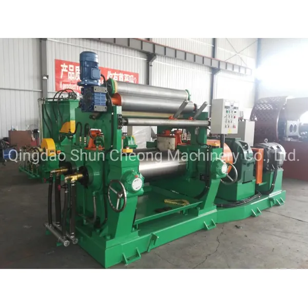 Commercial Xk-400 Automatic Lab Hydraulic Two Roll Rubber Open Mixing Mill for Rubber Compound Processing