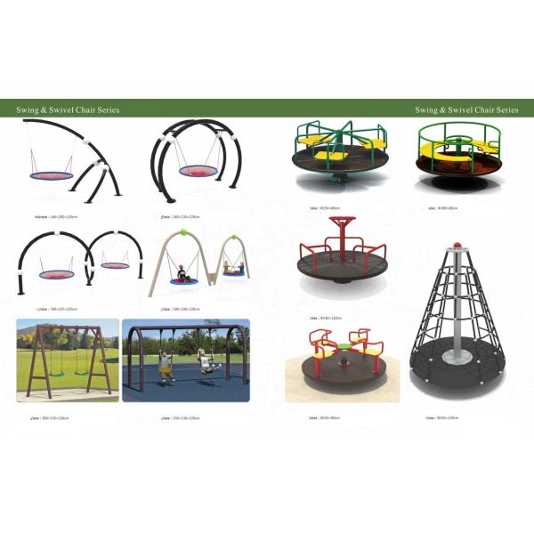 Outdoor Inclusive Swing Wood Children Playground Equipment 500kg Children Swing Chair