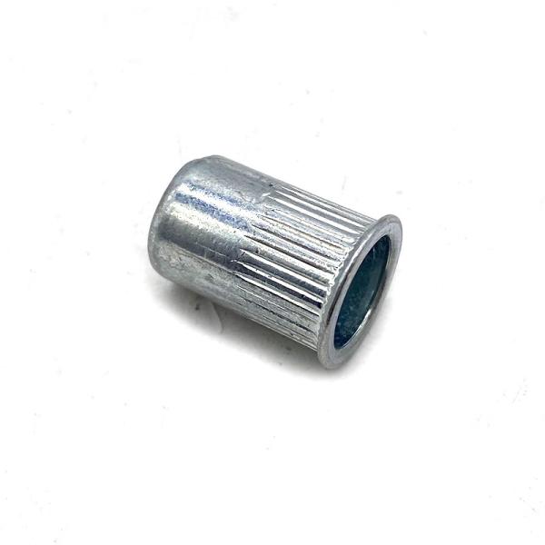 Flat White/Yellow Zinc Plated Carbon Steel Threaded Blind Rivet Nuts