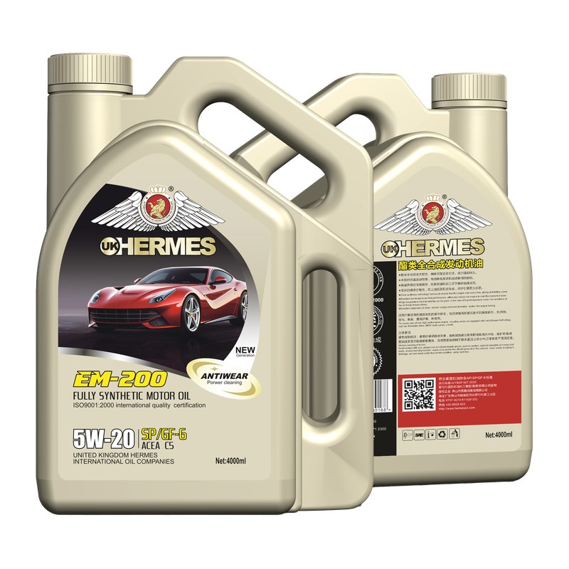 EM-200 API SP 5W-20 ACEA C5 Ester Full Synthetic Gasoline Engine Oil 4L for Passenger Cars