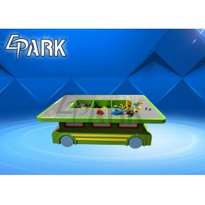 Indoor Commercial Children Amusement Game Machines Cartoon Bus Kids DIY Block
