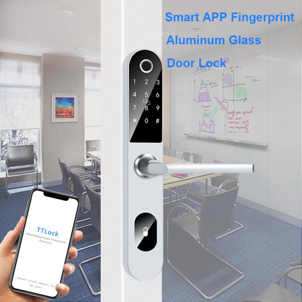 Slim European Standard Mortise Smart Fingerprint Door Lock With TT LOCK APP