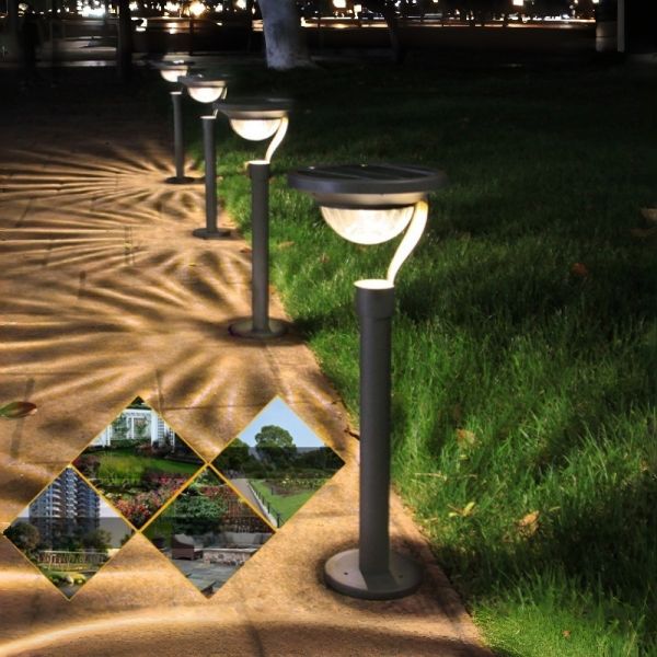 LED Solar Garden Light With Easy Installation Weather Resistant for Flower Borders