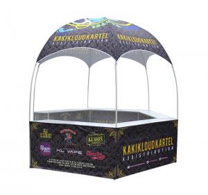 Buy cheap Advertising Outdoor Event Tent White Powder Coated Dye Sublimation Oxford Kiosk Booth product