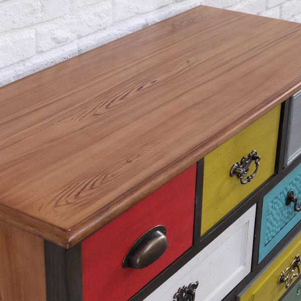 MDF Board 108cm Height European Retro Drinks Storage Living Room Cabinet