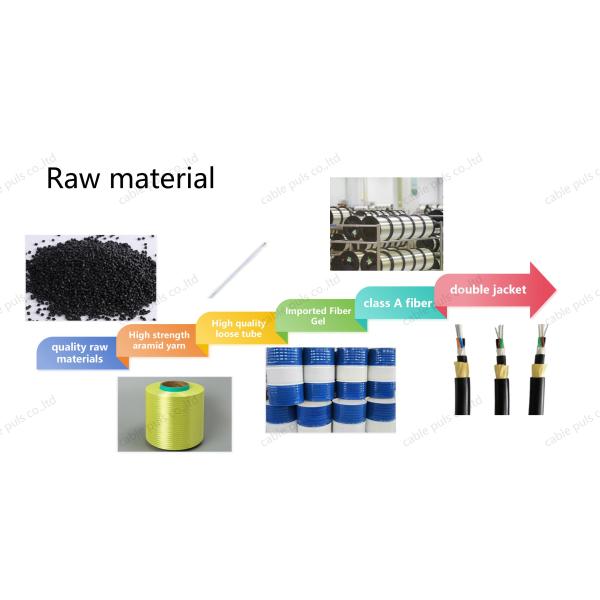 Aerial Outdoor Fiber Optic Cable 6 Core Single Mode GYXTW Armored Fiber Optic Cable