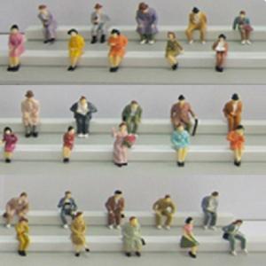 Buy cheap boutique 1:87 seated figure,scale figures,1/87 figures,model people,color HO figures,scale people,model train people product