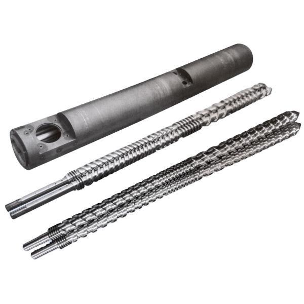 Parallel Twin Screw and Barrel 45mm-220mm Ra 0.4μm-0.6μm Surface Roughness