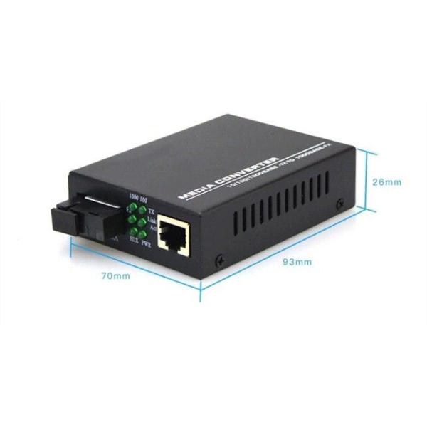 10/100M Bidi RJ45 SC 20Km Fiber Optic Media Converter / Single Mode Fiber Converter