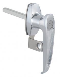 China Paddlockable Garage Door Handle Lock Silver Key Cylinder Lock on sale