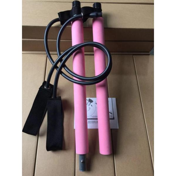 Portable Yoga Exercise Total Body Workout Trainer Toning bar Pilates stick Bar with Foot Loop