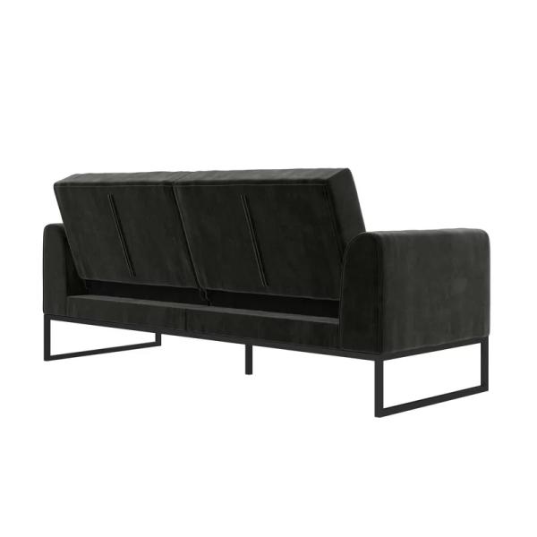 Villa / Apartment / Hotel Convertible Sofa Bed Two Seats SS Base Customizable Color