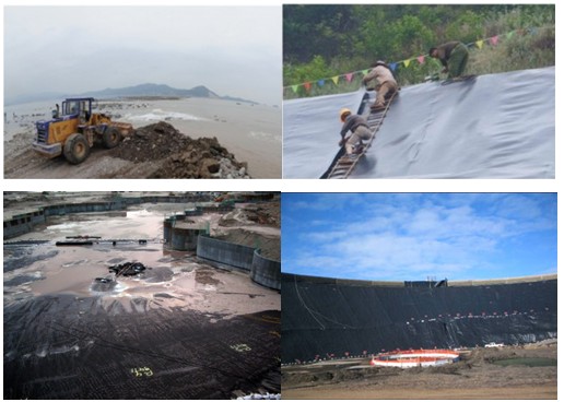 460G Black Geotextile Filter Fabric Convenient / Woven Geotextiles